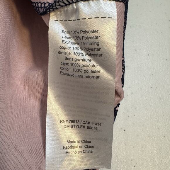 Motherhood Maternity Gender Reveal Dress Women's Large Pink Blue Lace Ribbon NWT - Picture 9 of 12